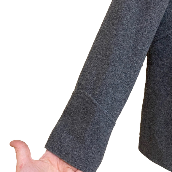 Zara kids girls 11-12 years double breasted wool blend pea coat - Picture 3 of 10